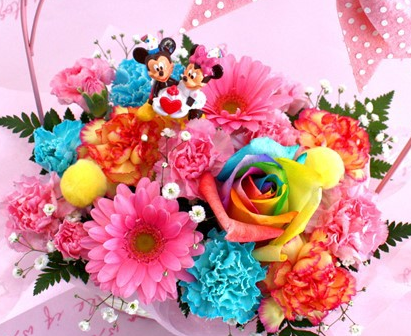 母の日 花 ミッキーもミニーも一緒にお祝い ディズニー 母の日は綺麗なお花をプレゼントしよ